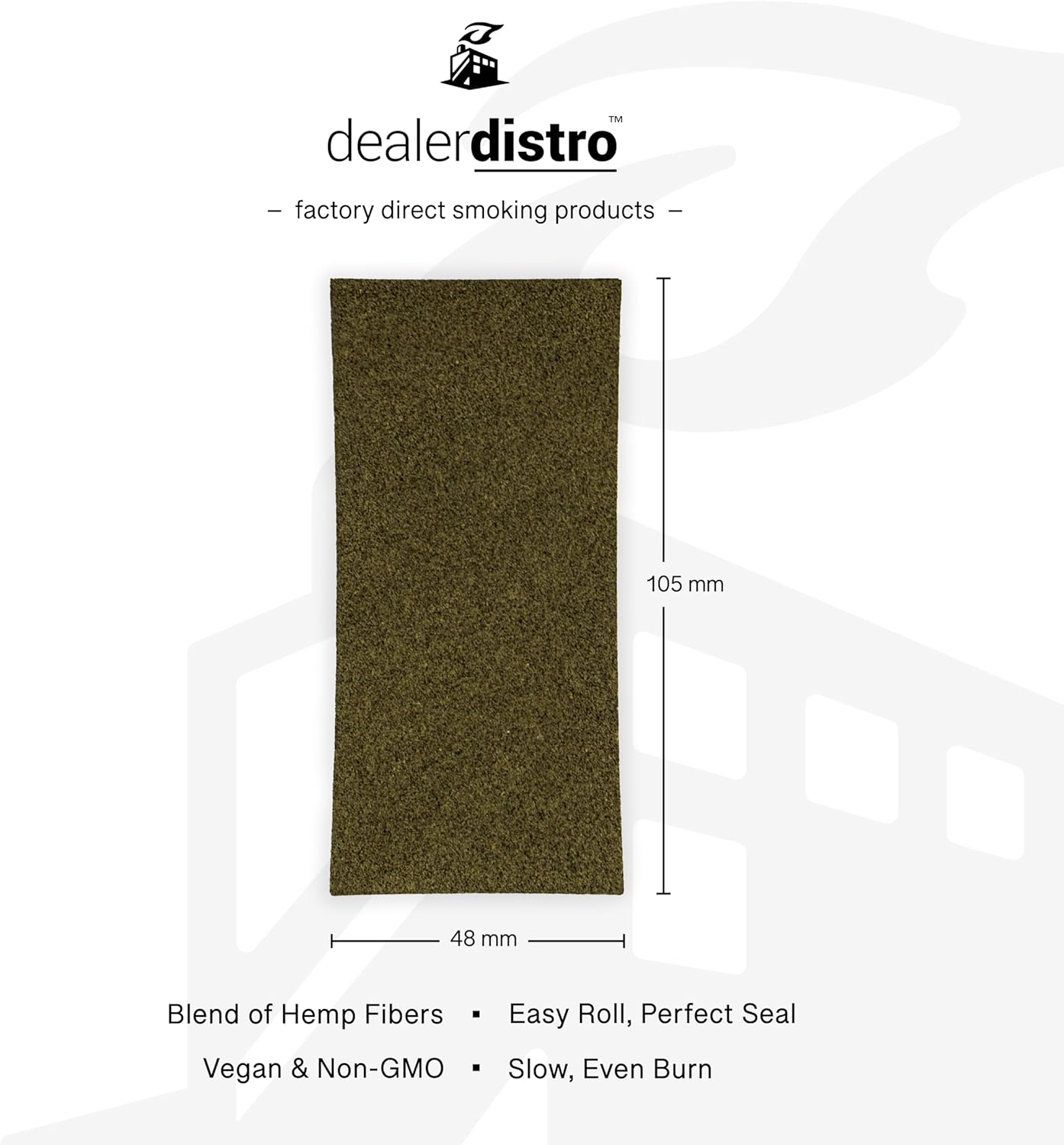 Dealer Distro Natural Hemp Wraps | Bulk Bundle – 100 Flat-Packed Wraps