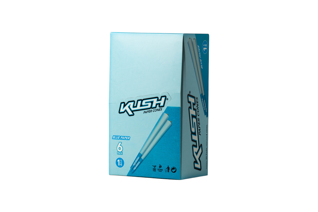 Kush Paper Cones - Blue Paper