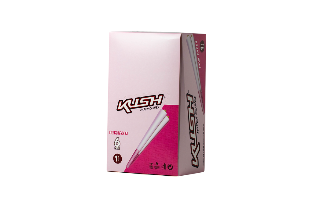 Kush Paper Cones - Pink Paper