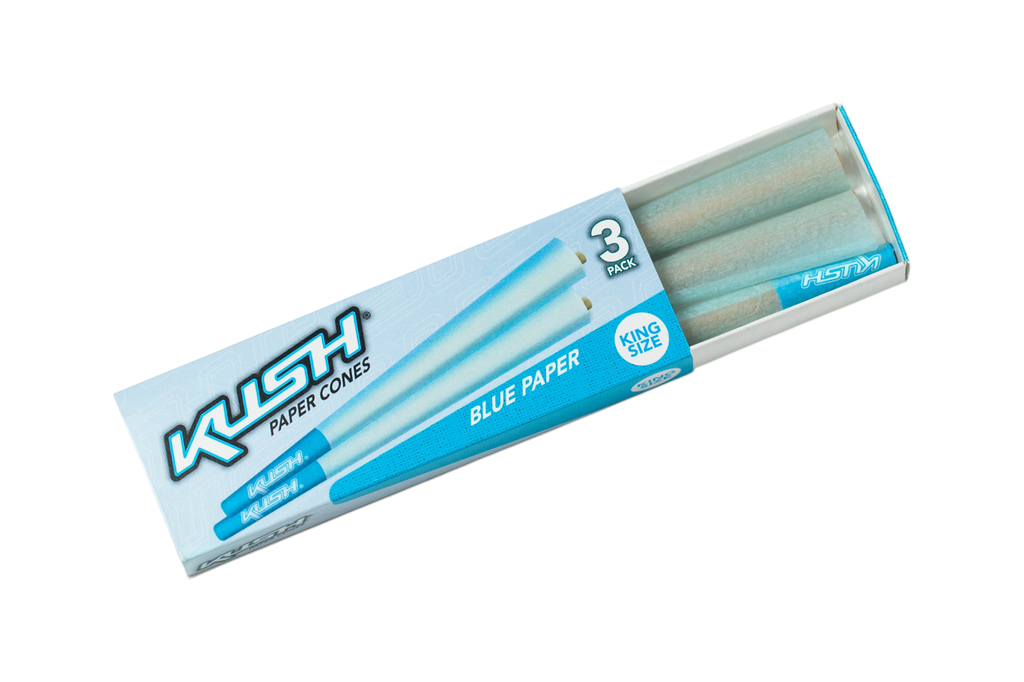 Kush Paper Cones - Blue Paper
