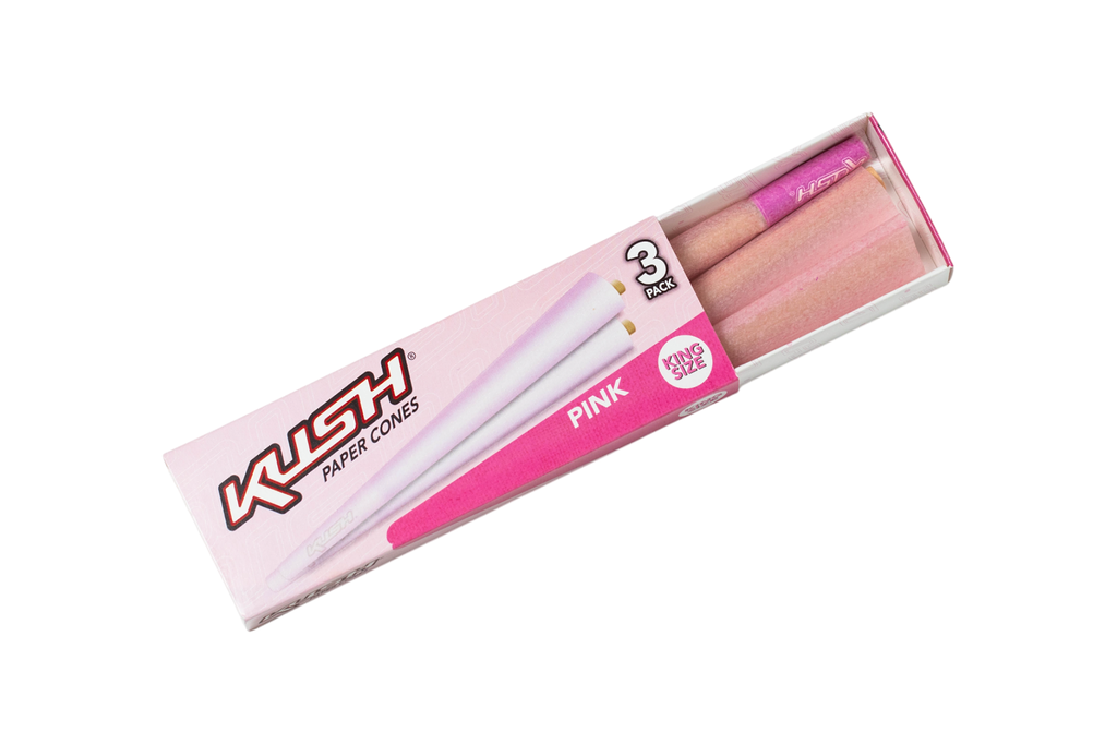 Kush Paper Cones - Pink Paper