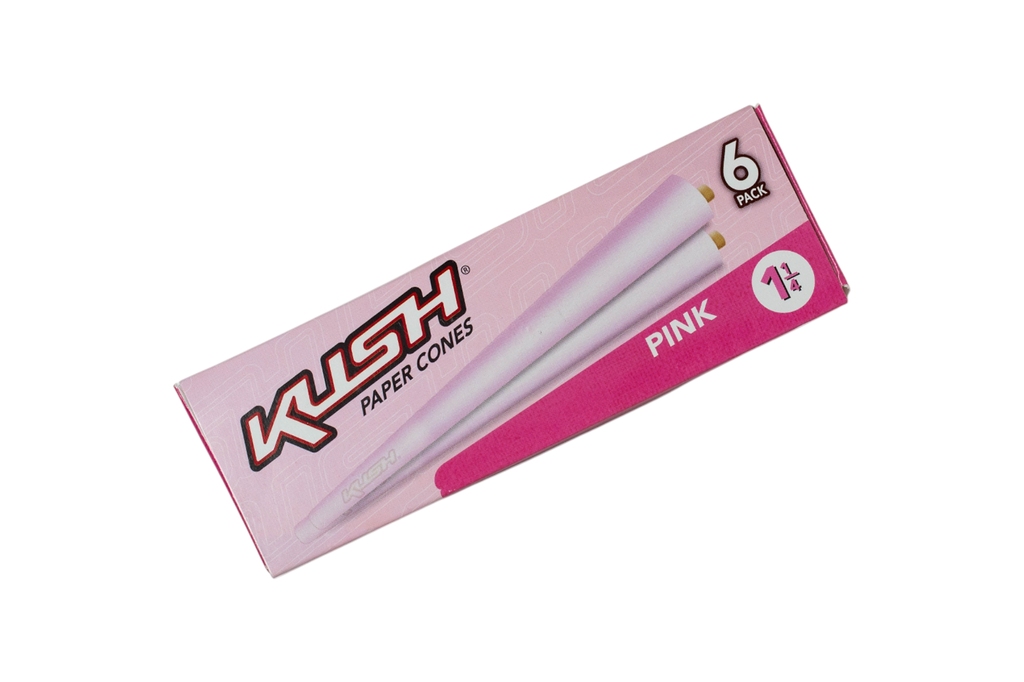 Kush Paper Cones - Pink Paper