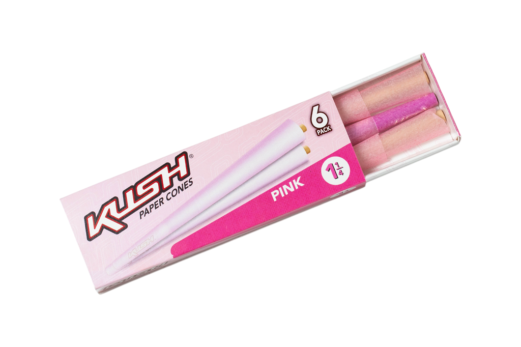 Kush Paper Cones - Pink Paper